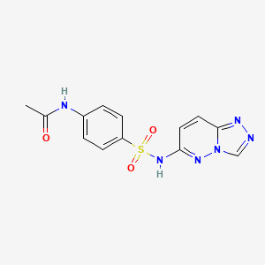 molecular formula C13H12N6O3S B2674943 N-(4-(N-([1,2,4]triazolo[4,3-b]pyridazin-6-yl)sulfamoyl)phenyl)acetamide CAS No. 1111959-55-7