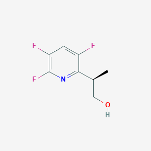 molecular formula C8H8F3NO B2674953 (2R)-2-(3,5,6-Trifluoropyridin-2-yl)propan-1-ol CAS No. 2248201-73-0