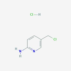 molecular formula C6H8Cl2N2 B2674973 5-(Chloromethyl)pyridin-2-amine hydrochloride CAS No. 866561-43-5