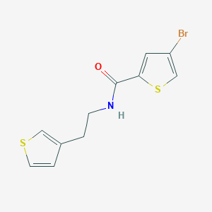 4-bromo-N-(2-(thiophen-3-yl)ethyl)thiophene-2-carboxamide