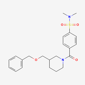 4-(3-((benzyloxy)methyl)piperidine-1-carbonyl)-N,N-dimethylbenzenesulfonamide
