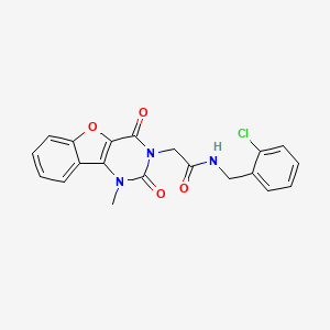 N-(2-chlorobenzyl)-2-(1-methyl-2,4-dioxo-1,2-dihydrobenzofuro[3,2-d]pyrimidin-3(4H)-yl)acetamide