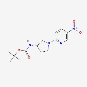(S)-tert-Butyl 1-(5-nitropyridin-2-yl)pyrrolidin-3-ylcarbamate