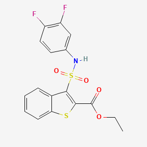 Ethyl 3-[(3,4-difluorophenyl)sulfamoyl]-1-benzothiophene-2-carboxylate