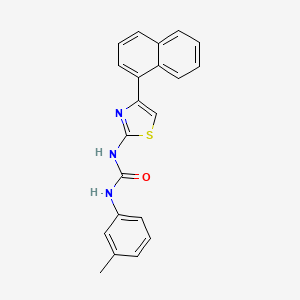 1-(4-(Naphthalen-1-yl)thiazol-2-yl)-3-(m-tolyl)urea