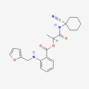 1-[(1-Cyanocyclohexyl)carbamoyl]ethyl 2-{[(furan-2-yl)methyl]amino}benzoate
