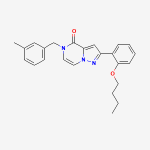2-(2-butoxyphenyl)-5-(3-methylbenzyl)pyrazolo[1,5-a]pyrazin-4(5H)-one