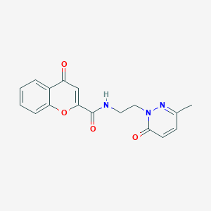 N-(2-(3-methyl-6-oxopyridazin-1(6H)-yl)ethyl)-4-oxo-4H-chromene-2-carboxamide