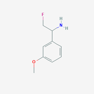 2-Fluoro-1-(3-methoxyphenyl)ethan-1-amine