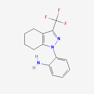 2-(3-(Trifluoromethyl)-4,5,6,7-tetrahydro-1H-indazol-1-yl)aniline