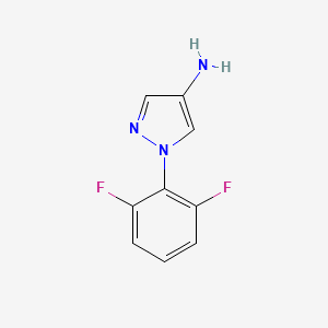 molecular formula C9H7F2N3 B2675116 1-(2,6-Difluorophenyl)pyrazol-4-amine CAS No. 1245007-16-2