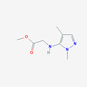molecular formula C8H13N3O2 B2675118 Methyl (1,4-dimethyl-1H-pyrazol-5-yl)glycinate CAS No. 2247207-07-2
