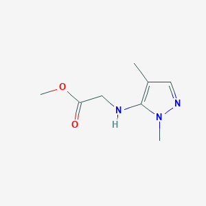 Methyl 2-[(2,4-dimethylpyrazol-3-yl)amino]acetate