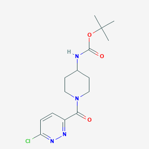 Tert-butyl N-[1-(6-chloropyridazine-3-carbonyl)piperidin-4-yl]carbamate