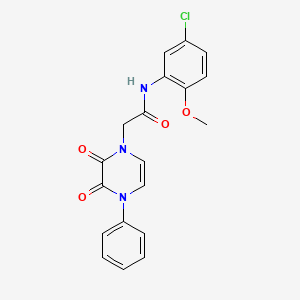 N-(5-chloro-2-methoxyphenyl)-2-(2,3-dioxo-4-phenyl-3,4-dihydropyrazin-1(2H)-yl)acetamide