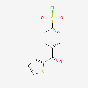 molecular formula C11H7ClO3S2 B2675132 4-(2-Thenoyl)benzenesulphonyl chloride CAS No. 111855-92-6