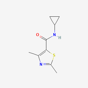 molecular formula C9H12N2OS B2675157 N-cyclopropyl-2,4-dimethyl-1,3-thiazole-5-carboxamide CAS No. 1090827-94-3