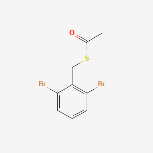 Ethanethioic acid, S-[(2,6-dibromophenyl)methyl] ester