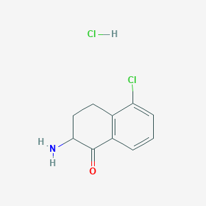 2-Amino-5-chloro-3,4-dihydro-2H-naphthalen-1-one;hydrochloride