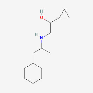 2-(1-Cyclohexylpropan-2-ylamino)-1-cyclopropylethanol