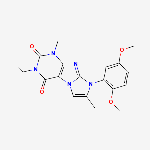 6-(2,5-Dimethoxyphenyl)-2-ethyl-4,7-dimethylpurino[7,8-a]imidazole-1,3-dione