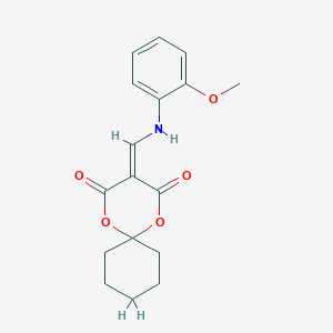 3-(((2-Methoxyphenyl)amino)methylene)-1,5-dioxaspiro[5.5]undecane-2,4-dione