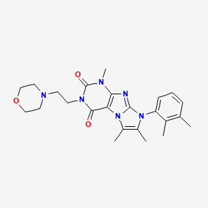 8-(2,3-dimethylphenyl)-1,6,7-trimethyl-3-(2-morpholinoethyl)-1H-imidazo[2,1-f]purine-2,4(3H,8H)-dione
