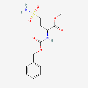 molecular formula C13H18N2O6S B2675267 methyl (2S)-2-{[(benzyloxy)carbonyl]amino}-4-sulfamoylbutanoate CAS No. 2137030-54-5