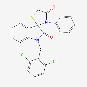 1-(2,6-Dichlorobenzyl-3'-phenylspiro(2,3-dihydro-1H-indole-3,2'-thiazolidine)-2,4'-dione