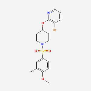 3-Bromo-2-((1-((4-methoxy-3-methylphenyl)sulfonyl)piperidin-4-yl)oxy)pyridine