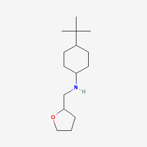 molecular formula C15H29NO B2675281 4-tert-butyl-N-[(oxolan-2-yl)methyl]cyclohexan-1-amine CAS No. 129222-95-3