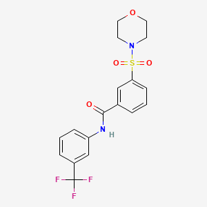 3-(morpholinosulfonyl)-N-(3-(trifluoromethyl)phenyl)benzamide