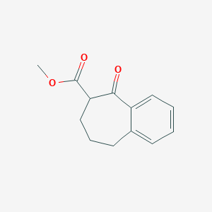 molecular formula C13H14O3 B2675284 methyl 5-oxo-6,7,8,9-tetrahydro-5H-benzo[7]annulene-6-carboxylate CAS No. 74821-55-9