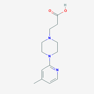 3-[4-(4-Methylpyridin-2-yl)piperazin-1-yl]propanoic acid