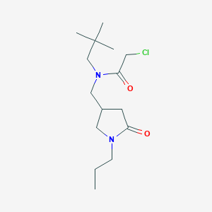 2-Chloro-N-(2,2-dimethylpropyl)-N-[(5-oxo-1-propylpyrrolidin-3-yl)methyl]acetamide