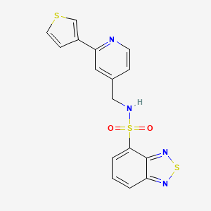 N-((2-(thiophen-3-yl)pyridin-4-yl)methyl)benzo[c][1,2,5]thiadiazole-4-sulfonamide