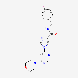 N~4~-(4-fluorobenzyl)-1-(6-morpholino-4-pyrimidinyl)-1H-imidazole-4-carboxamide