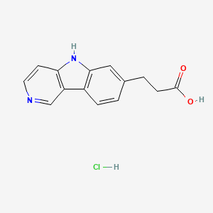 3-(5H-Pyrido[4,3-b]indol-7-yl)propanoic acid;hydrochloride