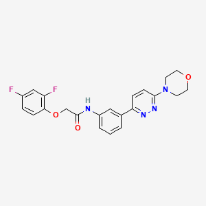 2-(2,4-difluorophenoxy)-N-(3-(6-morpholinopyridazin-3-yl)phenyl)acetamide