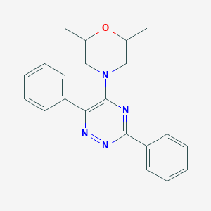 5-(2,6-Dimethylmorpholino)-3,6-diphenyl-1,2,4-triazine