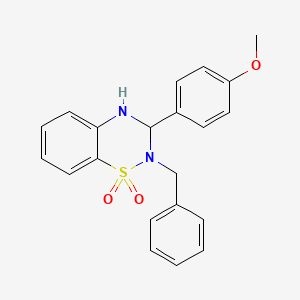 2-(4-Methoxyphenyl)-3-benzyl-1,2,3-trihydro-4-thiaquinazoline-4,4-dione