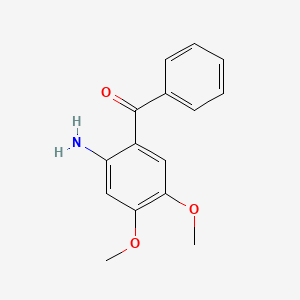 molecular formula C15H15NO3 B2675330 (2-Amino-4,5-dimethoxyphenyl)(phenyl)methanone CAS No. 39996-22-0
