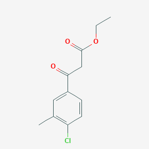 molecular formula C12H13ClO3 B2675343 Ethyl (4-chloro-3-methylbenzoyl)acetate CAS No. 430535-14-1