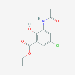 Ethyl 3-acetamido-5-chloro-2-hydroxybenzoate