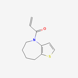 molecular formula C11H13NOS B2675347 1-(5,6,7,8-Tetrahydrothieno[3,2-b]azepin-4-yl)prop-2-en-1-one CAS No. 2224412-56-8