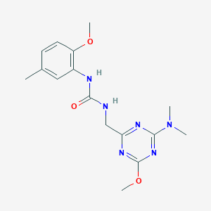 1-((4-(Dimethylamino)-6-methoxy-1,3,5-triazin-2-yl)methyl)-3-(2-methoxy-5-methylphenyl)urea