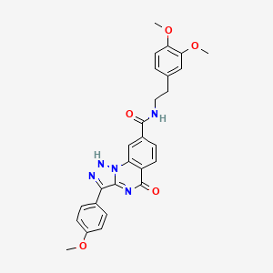 N-(3,4-dimethoxyphenethyl)-3-(4-methoxyphenyl)-5-oxo-4,5-dihydro-[1,2,3]triazolo[1,5-a]quinazoline-8-carboxamide