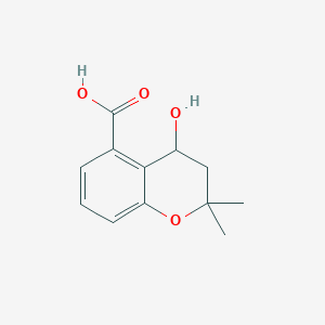 molecular formula C12H14O4 B2675368 4-羟基-2,2-二甲基色苷-5-甲酸 CAS No. 158227-26-0