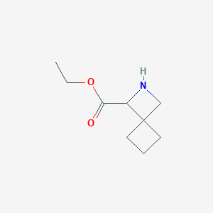 molecular formula C9H15NO2 B2675370 Ethyl 2-azaspiro[3.3]heptane-1-carboxylate CAS No. 2248265-82-7