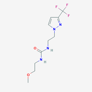 1-(2-methoxyethyl)-3-(2-(3-(trifluoromethyl)-1H-pyrazol-1-yl)ethyl)urea